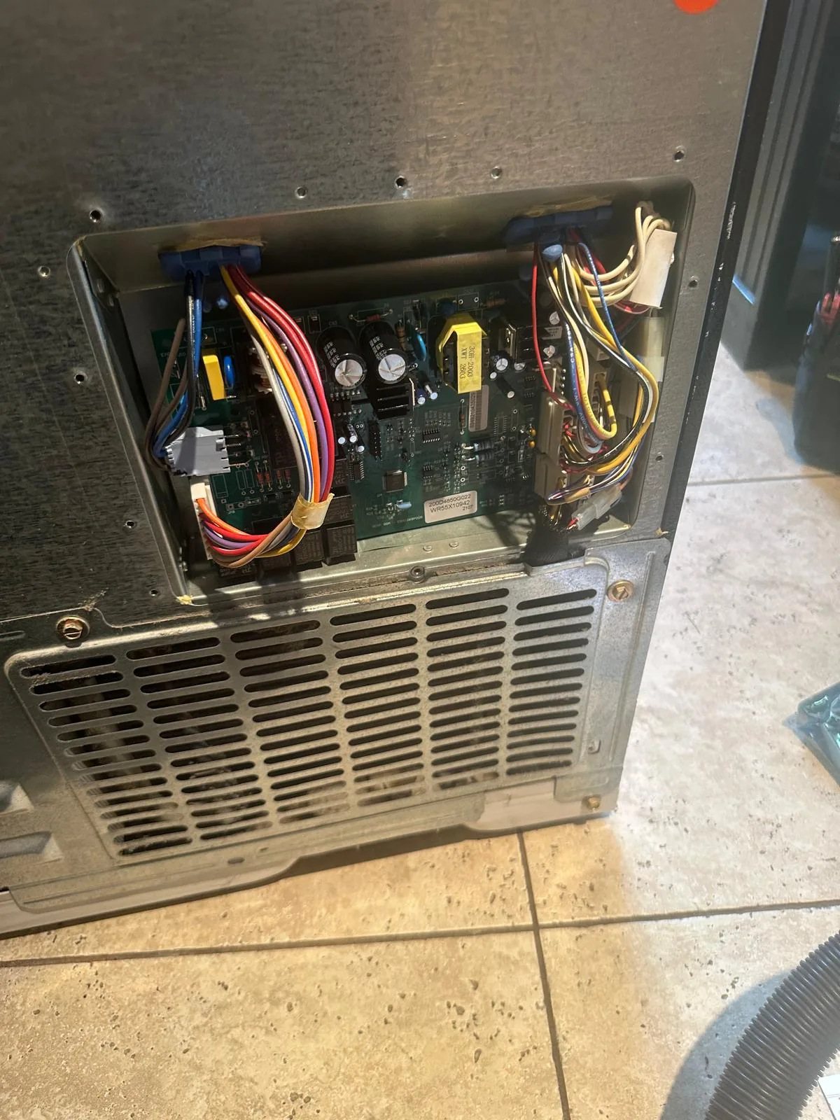 GE refrigerator after control board replacement